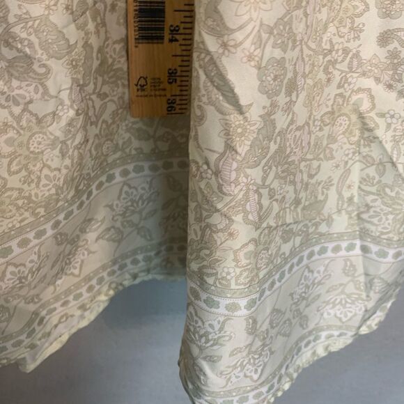 Misslook green paisley dress size L - Picture 6 of 9